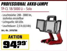 OBI Einhell PROFESSIONAL AKKU-LAMPE TP-CL 18/3000 Li - Solo Angebot