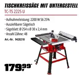 OBI Einhell TISCHKREISSÄGE MIT UNTERGESTELL TC-TS 2225 U Angebot