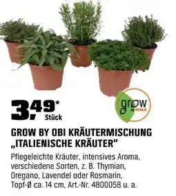 OBI GROW BY OBI KRÄUTERMISCHUNG ,,ITALIENISCHE KRÄUTER" Angebot
