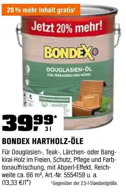 OBI BONDEX HARTHOLZ-ÖLE Angebot