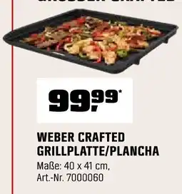 OBI WEBER CRAFTED GRILLPLATTE/PLANCHA Angebot