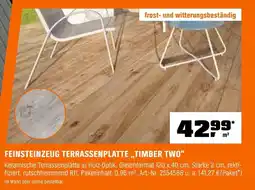 OBI FEINSTEINZEUG TERRASSENPLATTE „TIMBER TWO" Angebot