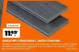 OBI KOVALEX WPC-TERRASSENDIELE,,MASSIV STRUKTURO" Angebot