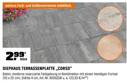 OBI DIEPHAUS TERRASSENPLATTE,,CORSO" Angebot