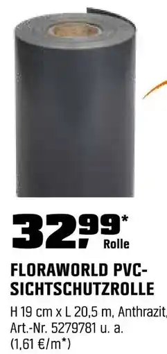 OBI FLORAWORLD PVC- SICHTSCHUTZROLLE Angebot