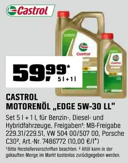 OBI CASTROL MOTORENÖL „EDGE 5W-30 LL" Angebot