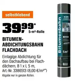 OBI BITUMEN- ABDICHTUNGSBAHN FLACHDACH Angebot