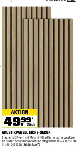 OBI AKUSTIKPANEEL EICHE-DEKOR Angebot