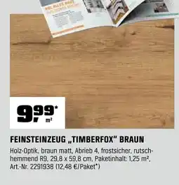OBI FEINSTEINZEUG „TIMBERFOX" BRAUN Angebot