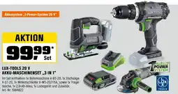 OBI LUX-TOOLS 20 V AKKU-MASCHINENSET „,3 IN 1″ Angebot