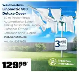 OBI LEIFHEIT Wäscheschirm Linomatic 500 Deluxe Cover Angebot