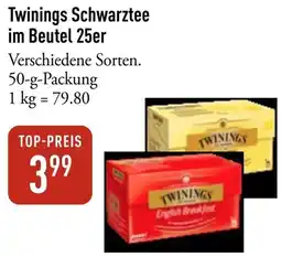 Galeria Markthalle Twinings Schwarztee im Beutel 25er Angebot