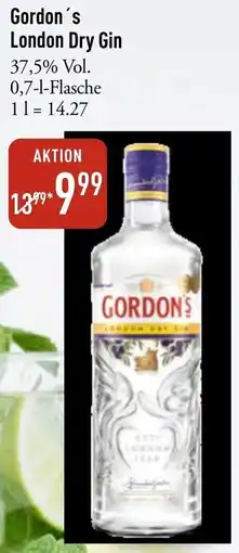 Galeria Markthalle Gordon's London Dry Gin Angebot