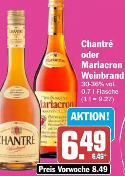 HIT Chantré oder Mariacron Weinbrand Angebot