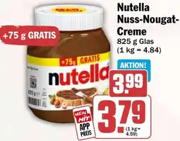 HIT Nutella Nuss-Nougat Creme Angebot