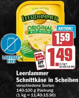 HIT Leerdammer Schnittkäse in Scheiben Angebot