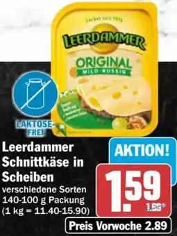 AEZ Leerdammer Schnittkäse in Scheiben Angebot