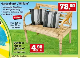 Thomas Philipps Gartenbank ,,William" oder Outdoorkissen Milano Angebot