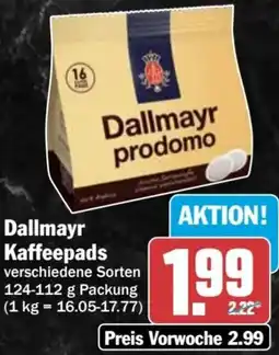 AEZ Dallmayr Kaffeepads Angebot