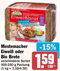 AEZ Mestemacher Eiweiß oder Bio Brote Angebot