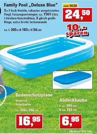 Thomas Philipps Family Pool Deluxe Blue Angebot