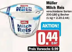 AEZ Müller Milch Reis Angebot