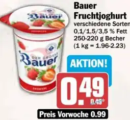 AEZ Bauer Fruchtjoghurt Angebot