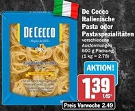 AEZ De Cecco Italienische Pasta oder Pastaspezialitäten Angebot