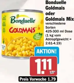 AEZ Bonduelle Goldmais oder Goldmais Mix Angebot