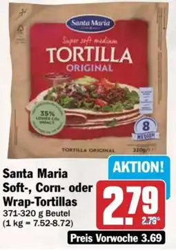 AEZ Santa Maria Soft-, Corn- oder Wrap-Tortillas Angebot