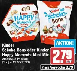 AEZ Kinder Schoko Bons oder Kinder Happy Moments Mini Mix Angebot
