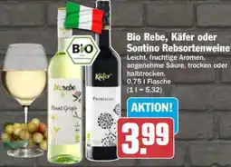 AEZ Bio Rebe, Käfer oder Sontino Rebsortenweine Angebot