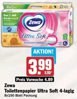 AEZ Zewa Toilettenpapier Ultra Soft 4-lagig Angebot