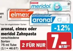AEZ aronal, elmex oder meridol Zahnpasta Angebot