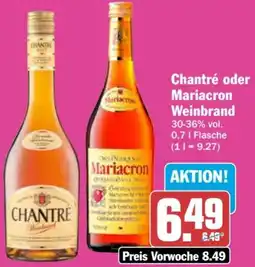 AEZ Chantré oder Mariacron Weinbrand Angebot