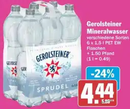 AEZ Gerolsteiner Mineralwasser Angebot
