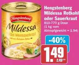 AEZ Hengstenberg Mildessa Rotkohl oder Sauerkraut Angebot