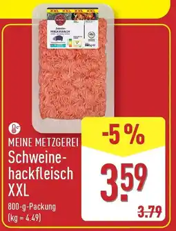 Aldi Nord MEINE METZGEREI Schweinehackfleisch XXL Angebot
