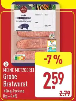 Aldi Nord MEINE METZGEREI Grobe Bratwurst Angebot
