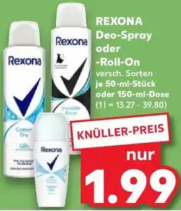 Kaufland REXONA Deo-Spray oder Roll-On Angebot