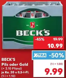 Kaufland BECK'S Pils oder Gold Angebot