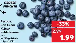 Kaufland Peruan. San Lucar Kulturheidelbeeren Angebot