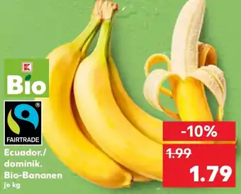 Kaufland Ecuador./ dominik. Bio-Bananen Angebot