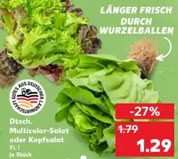 Kaufland Dtsch. Multicolor-Salat oder Kopfsalat Angebot