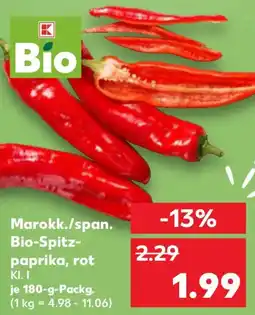 Kaufland Marokk./span. Bio-Spitzpaprika, rot Angebot