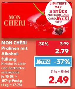 Kaufland MON CHÉRI Pralinen mit Alkoholfüllung Angebot