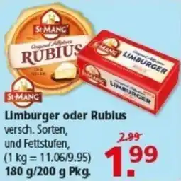 Multi Markt S-MANG Limburger oder Rubius Angebot