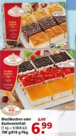 Multi Markt Conditorei Coppenrath & Wiese Blechkuchen oder Kuchenvielfalt Angebot