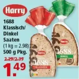Multi Markt Harry 1688 Klassisch/ Dinkel Saaten Angebot