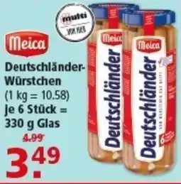 Multi Markt Meica Deutschländer Würstchen Angebot